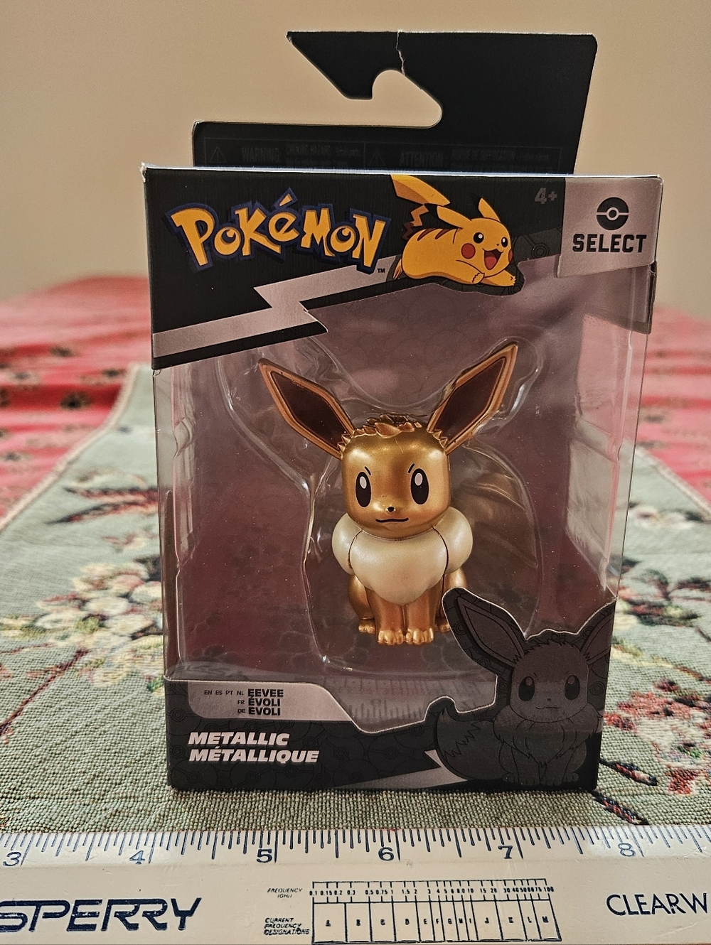 Eevee Metallic Figure - Pokemon Select - 2023 New! Sealed!